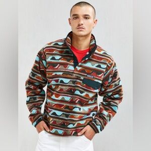 Super rare Patagonia Snap-T Synchilla fleece pullover in Cinder Red size M